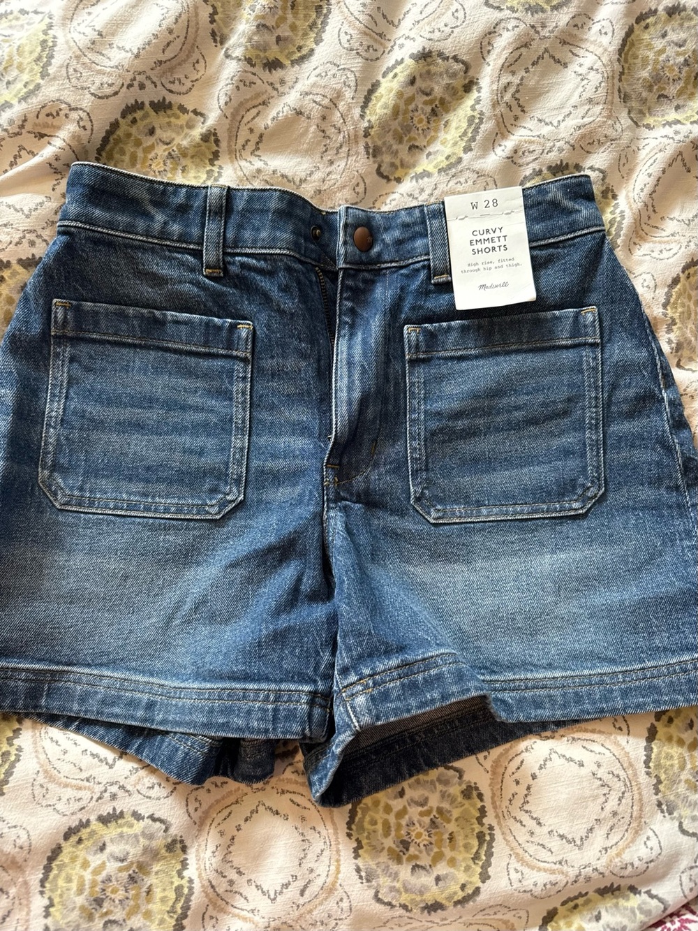 Madewell Denim Curvy Emmett Women's Blue Shorts